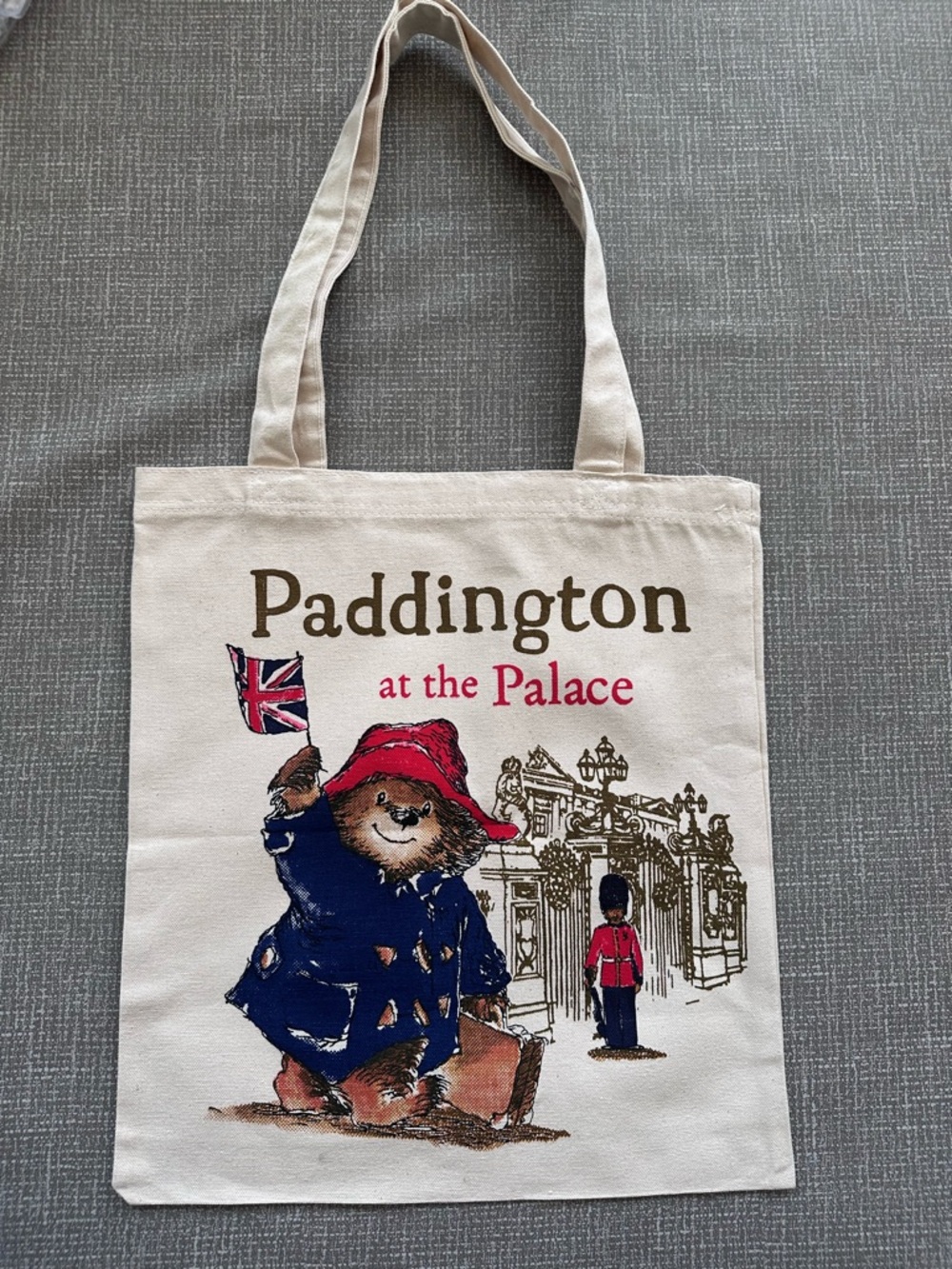 Paddington at the Palace Canvas Tote Bag Double Sided Print British Bear Cream - Picture 3 of 6